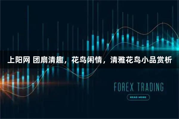 上阳网 团扇清趣，花鸟闲情，清雅花鸟小品赏析