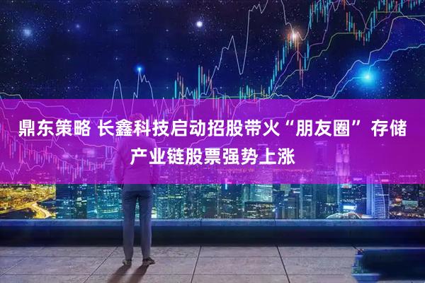 鼎东策略 长鑫科技启动招股带火“朋友圈” 存储产业链股票强势上涨